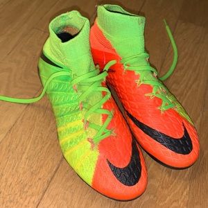 Nike hyper venom soccer cleats.